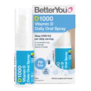 BetterYou Vitamin D1000 Daily Oral Spray Natural Peppermint Flavour 15ml